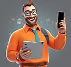 Emprendedor feliz